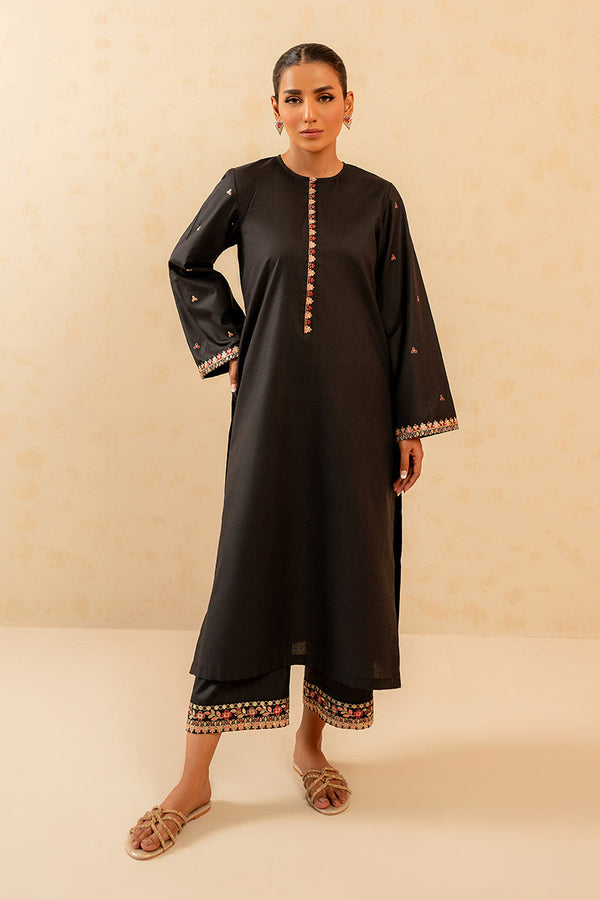 Winter - Best Selling - Obsidian - Stitched 2Pc Embroidered Dress