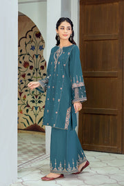 Winter - Best  Selling - Hint of Zinc - 2Pc Embroidered Dress