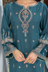 Best Selling - Hint of Zinc - 2Pc Embroidered Suit