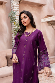 Winter - Best Selling - Magenta Eminence - 2Pc Embroidered Dress