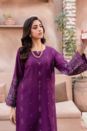 Winter - Best Selling - Magenta Eminence - 2Pc Embroidered Dress