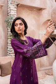 Winter - Best Selling - Magenta Eminence - 2Pc Embroidered Dress