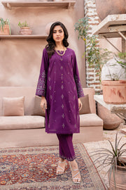Winter - Best Selling - Magenta Eminence - 2Pc Embroidered Dress