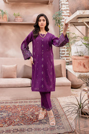 Winter - Best Selling - Magenta Eminence - 2Pc Embroidered Dress