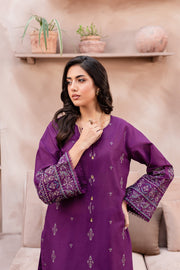 Winter - Best Selling - Magenta Eminence - 2Pc Embroidered Dress