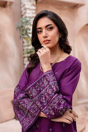 Winter - Best Selling - Magenta Eminence - 2Pc Embroidered Dress