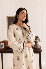 Winter - Best  Selling - Seashell - 2Pc Embroidered Dress