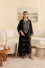 Winter - Best Selling - Ace - 3Pc Embroidered Dress