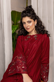 Winter - Afeefa - 2Pc Embroidered Dress