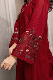 Winter - Afeefa - 2Pc Embroidered Dress