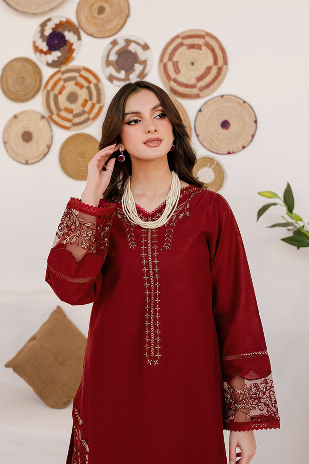 Winter - Areena - 2Pc Embroidered Dress