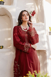 Winter - Areena - 2Pc Embroidered Dress