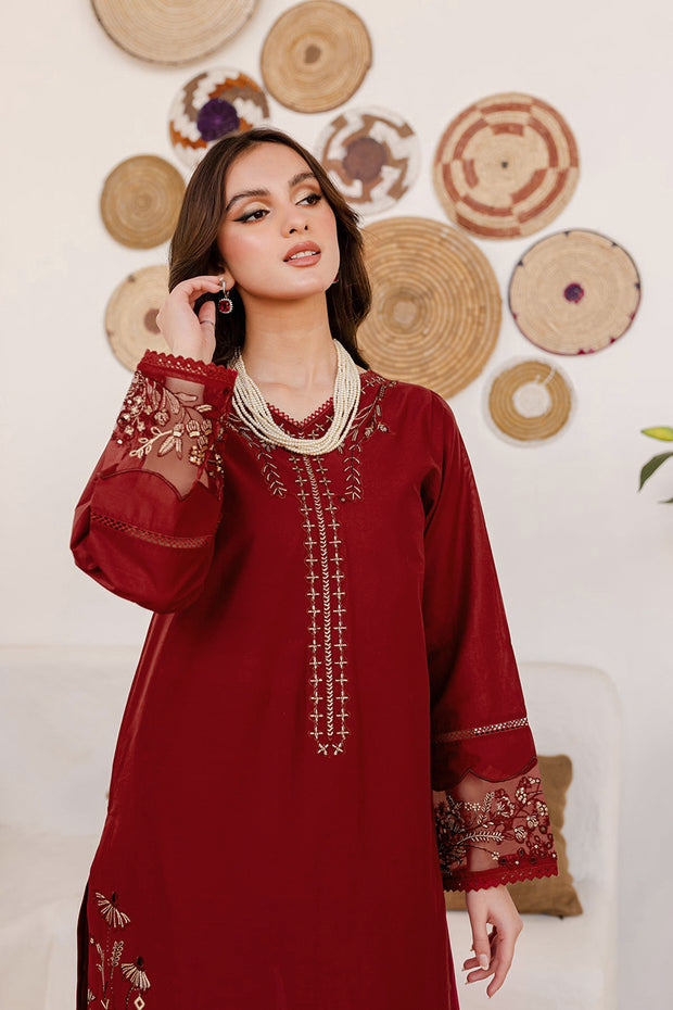Winter - Areena - 2Pc Embroidered Dress