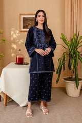 Winter - Best  Selling - Stitched - Arial - 2Pc Embroidered Dress