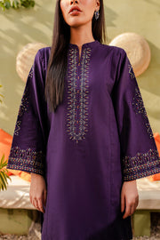 Winter - Best Selling - Ash - 2Pc Embroidered Dress Purple