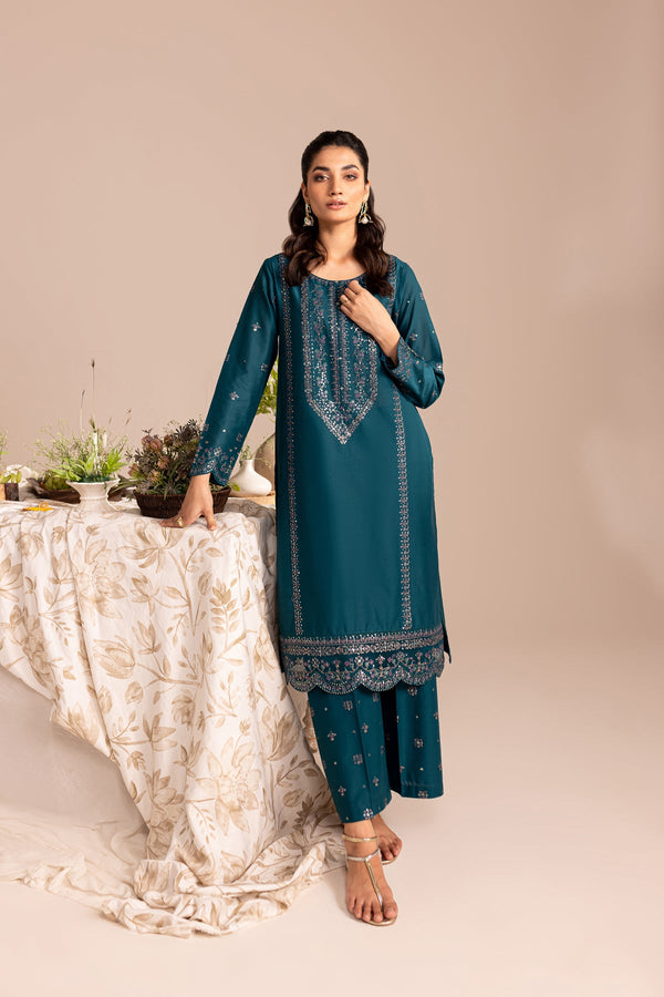 Winter - Best Selling - Bee - Stitched 2Pc Embroidered Dres