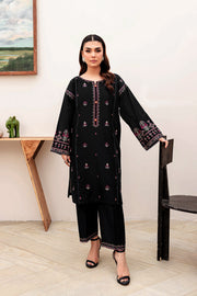 Winter - Aster Black - 2Pc Embroidered Dress