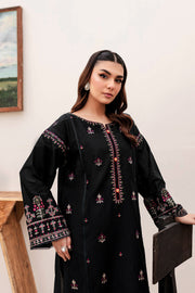 Winter - Aster Black - 2Pc Embroidered Dress