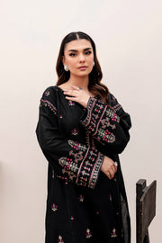 Winter - Aster Black - 2Pc Embroidered Dress