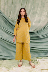 Winter - Best  Selling - Chunky - 2Pc Embroidered Dress