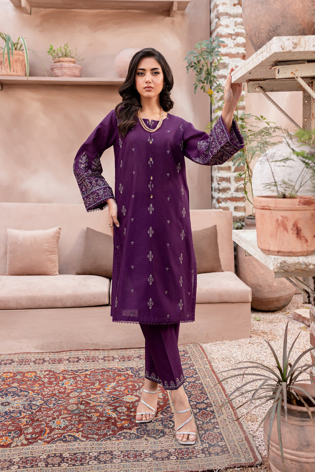 Best Selling - Eminence - 2Pc Embroidered Dress