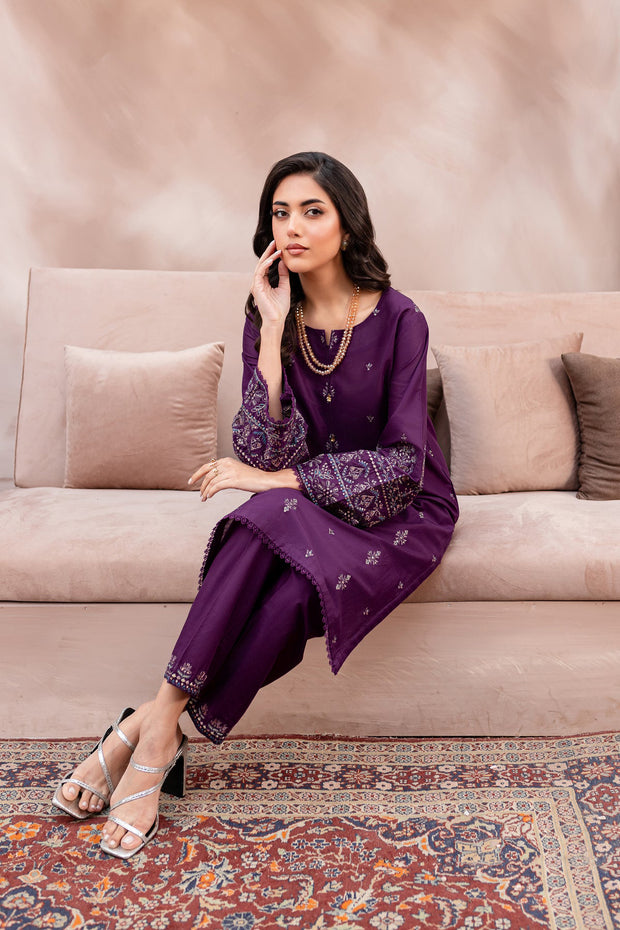 Best Selling - Eminence - 2Pc Embroidered Dress