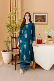 Winter - Best Selling - Melvin - Stitched 2Pc Embroidered Dress