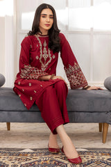 Winter - Best Selling - Rube Rose - 2Pc Embroidered Dress