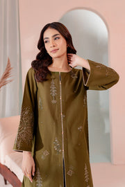 Best Selling - Seaweed - 2Pc Embroidered Dress