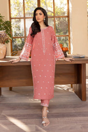 Limited Stock - Hot Seller - Coral Jasper - 2Pc Embroidered Dress