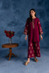 Winter - Best Selling - Cherry Charm - 2Pc Embroidered Dress