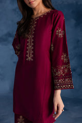 Winter - Best Selling - Cherry Charm - 2Pc Embroidered Dress