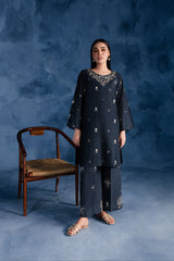 Winter - Best SELLING - STYZE - 2PC EMBROIDERED DRESS