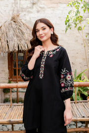 Best Selling - Black Beauty - 2Pc Embroidered Dress