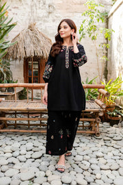 Best Selling - Black Beauty - 2Pc Embroidered Dress