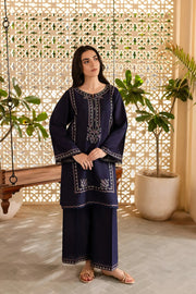 Best Selling - Blueberry - 2Pc Embroidered Dress