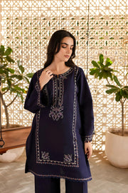 Best Selling - Blueberry - 2Pc Embroidered Dress