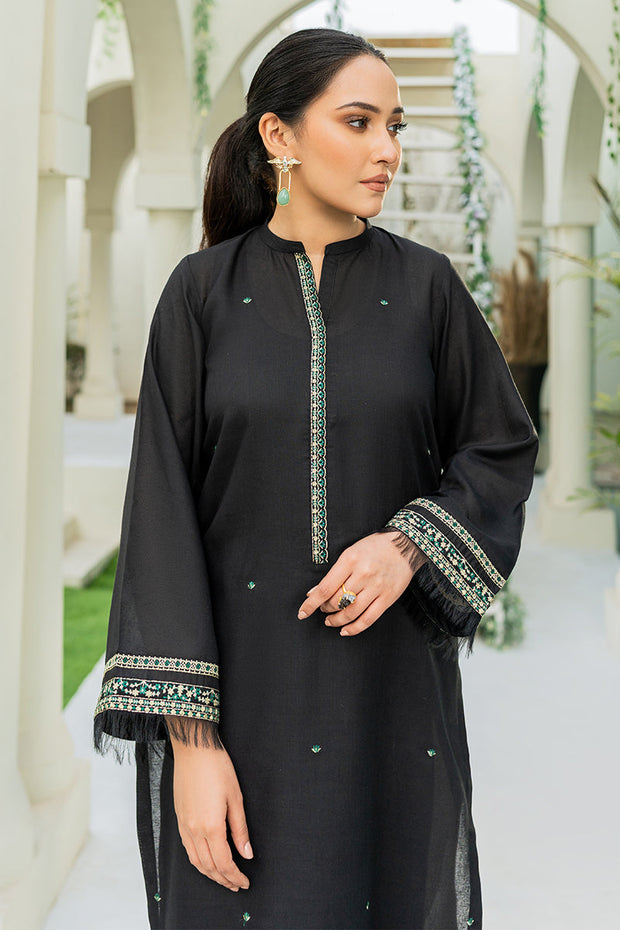 Best Selling - Sable - Stitched 2Pc Embroidered Dress