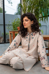 Best Selling - Crystal White - 2Pc Embroidered Suit