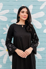 Best Selling - Black Spring - 2Pc Embroidered Suit